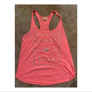 Hot Pink Hollister Flowy Tank Top